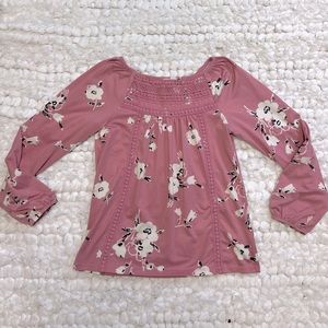 🌸3/$30🌸 SUNSET WEST | dusty pink floral boho top